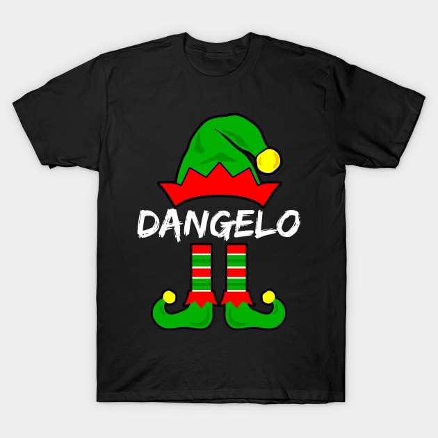 Cute Elf Dangelo Merry Christmas Santa Little Helper Sweater T-Shirt by jackartiste